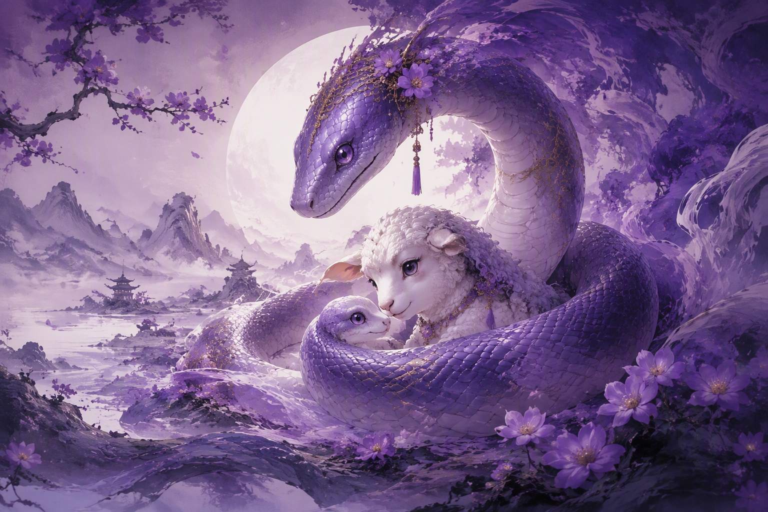 妈妈蛇宝宝羊咋样
