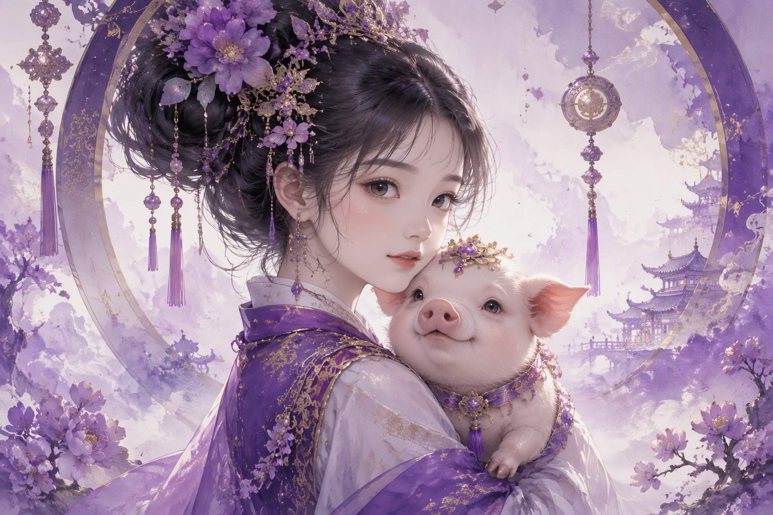 吉祥如意属猪女孩名