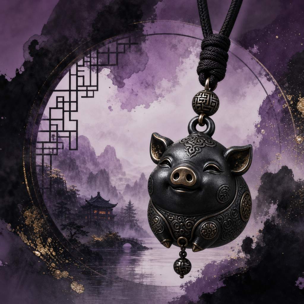 黑色金属猪吊坠价值几何