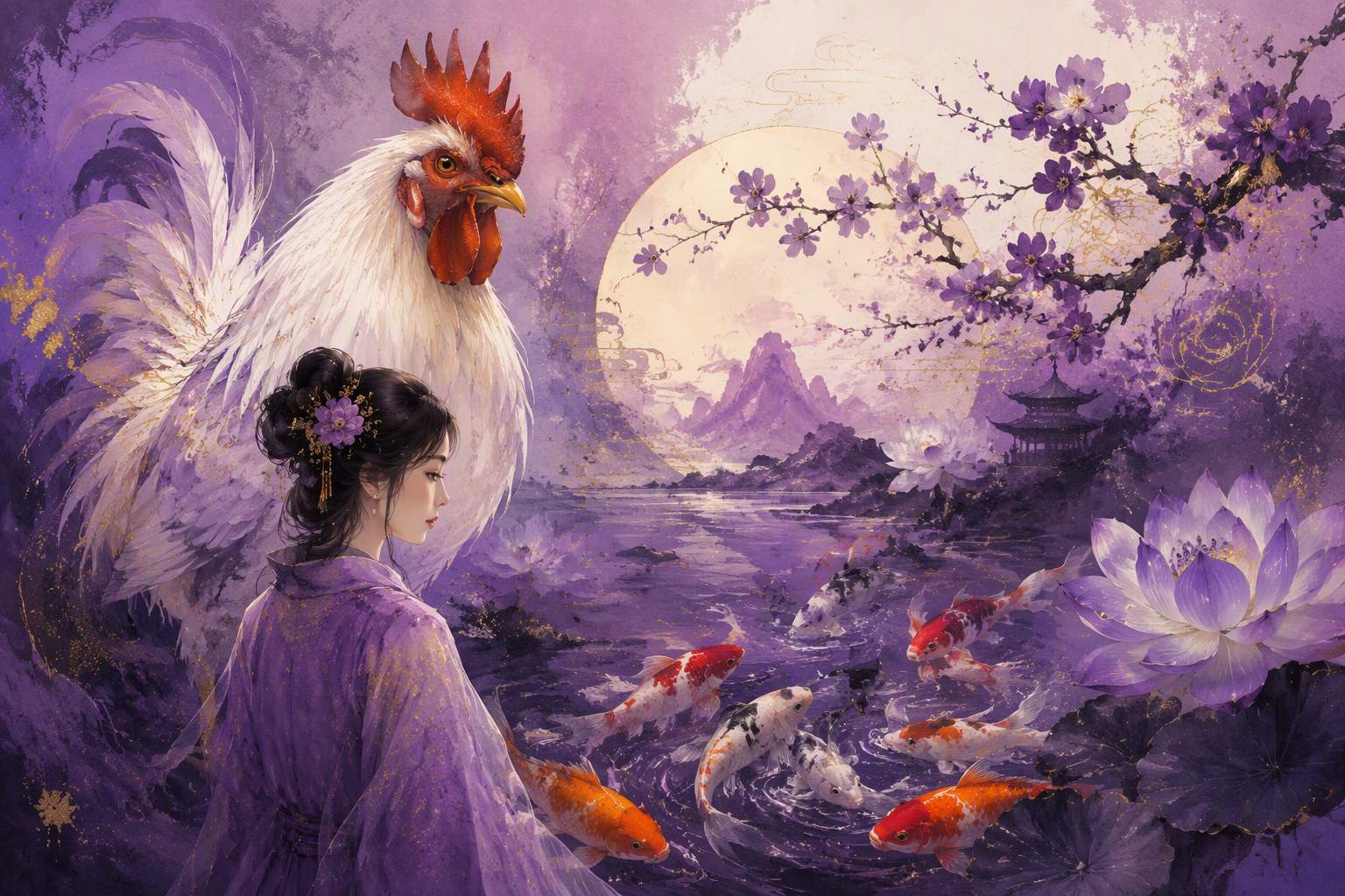 属鸡女养鱼吉利吗