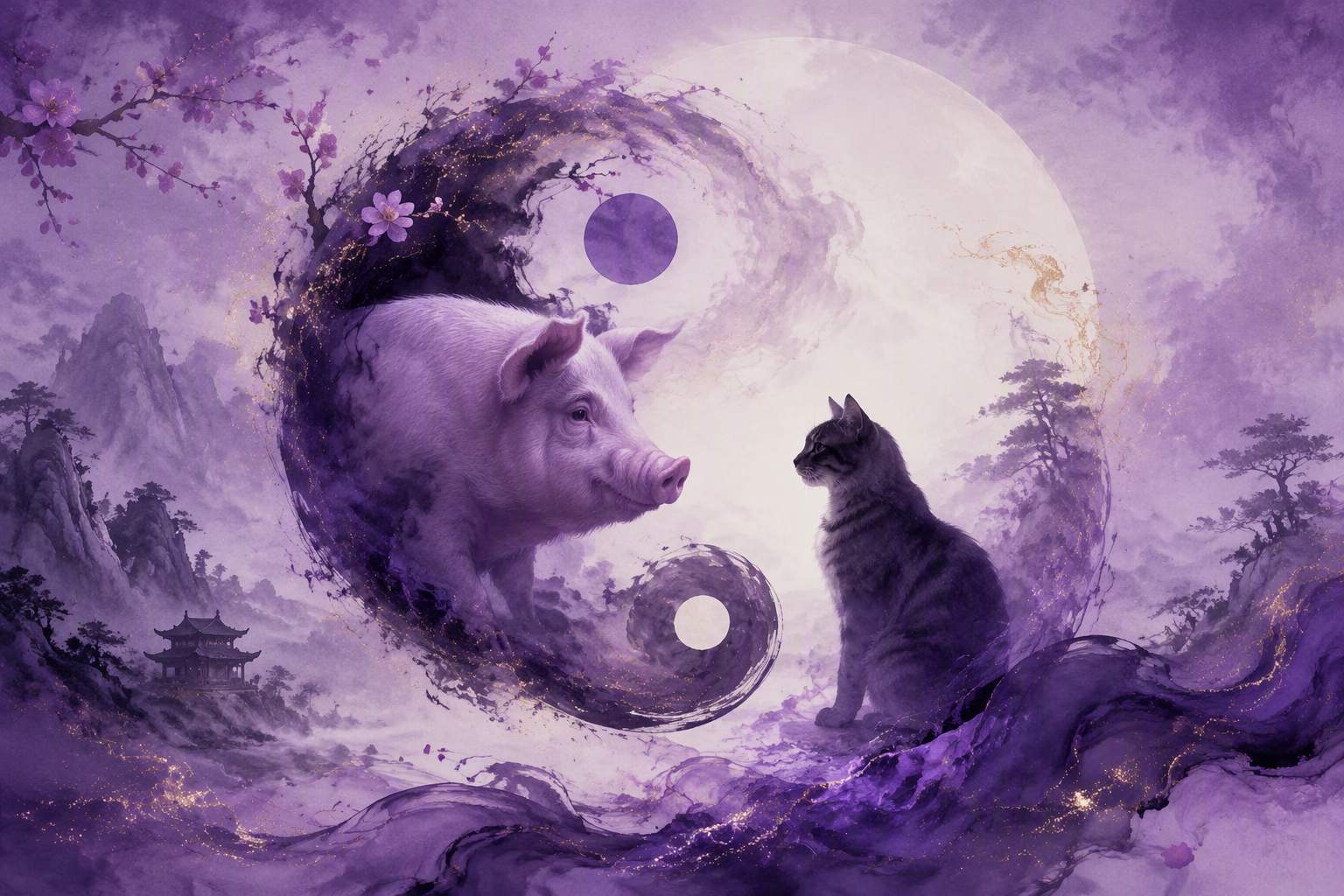 老公属猪能养猫吗