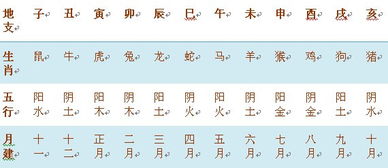 地支与十二生肖配对表图片(十二地支与十二生肖的对应关系是什么 )