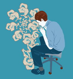 姻缘测试抑郁症插画海报(忧郁症测试)